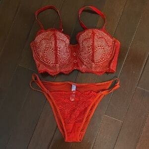 Adore Me Scarlet Lace Set